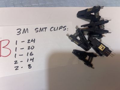 4D-24
Test clip para circuito integrado tipo smd, soic 24 ,20,16,14,8 pines
